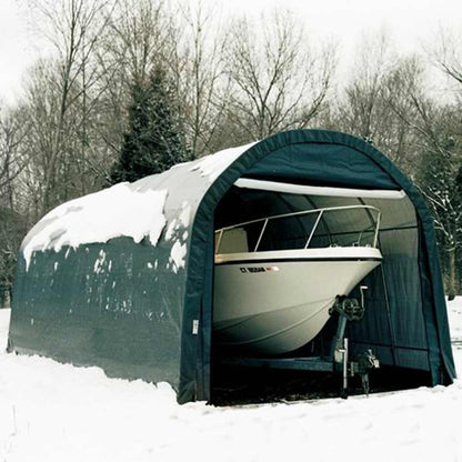 ShelterCoat 13 x 20 Wind & Snow Rated Garage  - Green