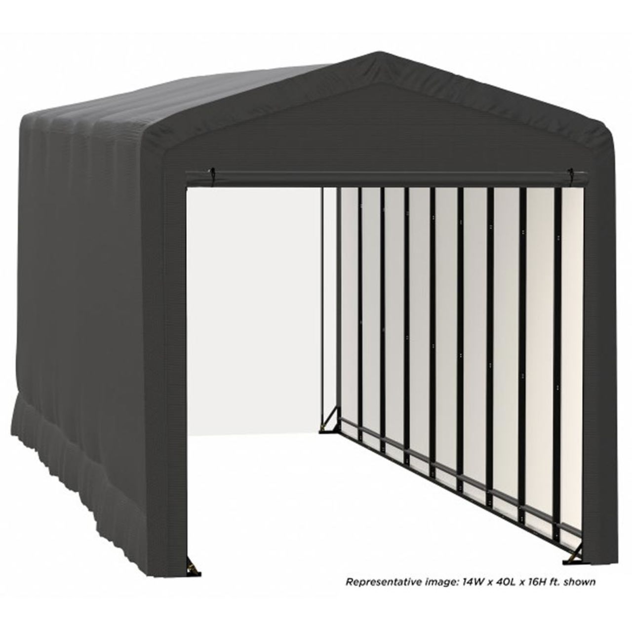 ShelterTube 14' x 32' x 16'  Wind & Snow-Load Rated Garage - Gray