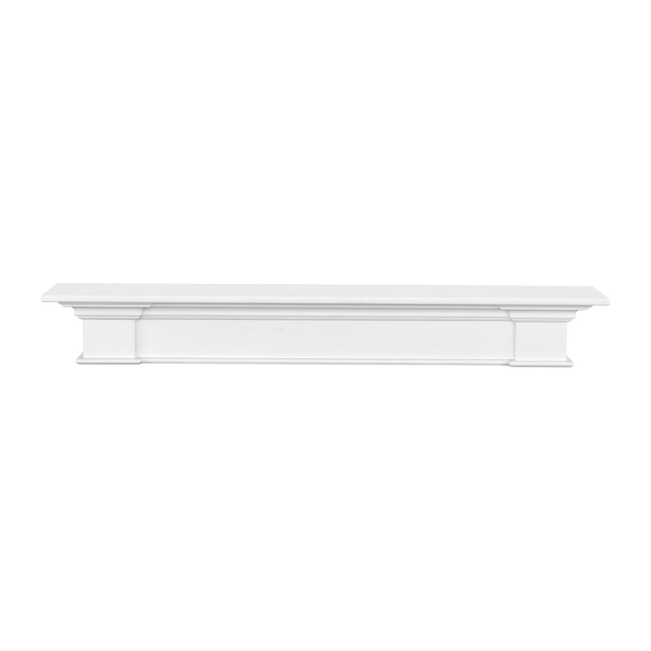 72" Shepherd MDF Fireplace Shelf by Pearl Mantels - White Paint Finish