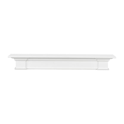 72" Shepherd MDF Fireplace Shelf by Pearl Mantels - White Paint Finish