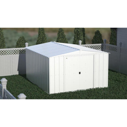 Arrow Classic Steel Storage Shed  10' x 12' - Flute Gray