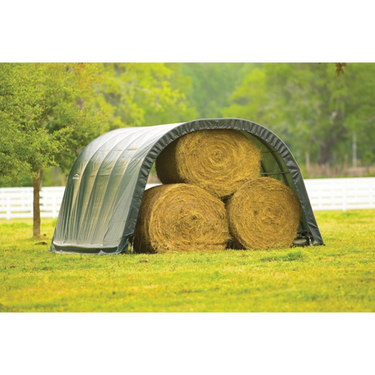 ShelterLogic 12' x 20' x 8' Green Run-In Shed - 51341