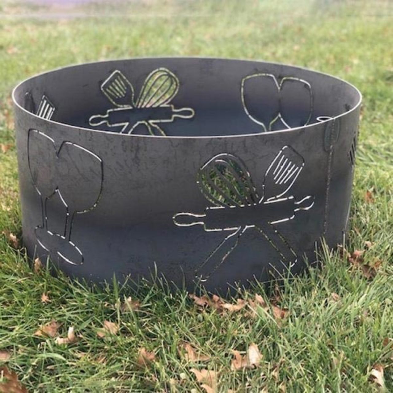 30" Wood Burning Firepit Rings - Multiple Design Options