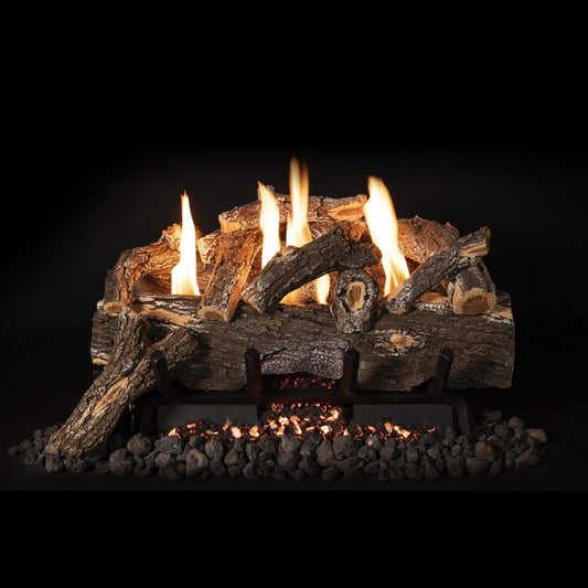 Grand Canyon 24" Weathered Oak Gas Log Set - Vent Free