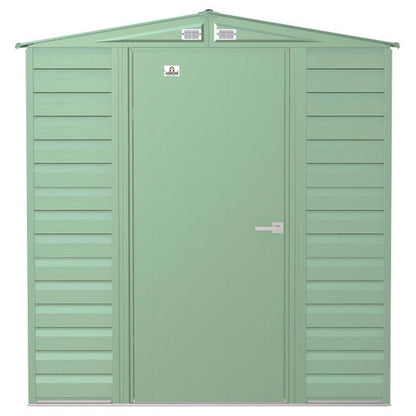 Arrow Select 6 x 7 Steel Storage Shed - Sage Green