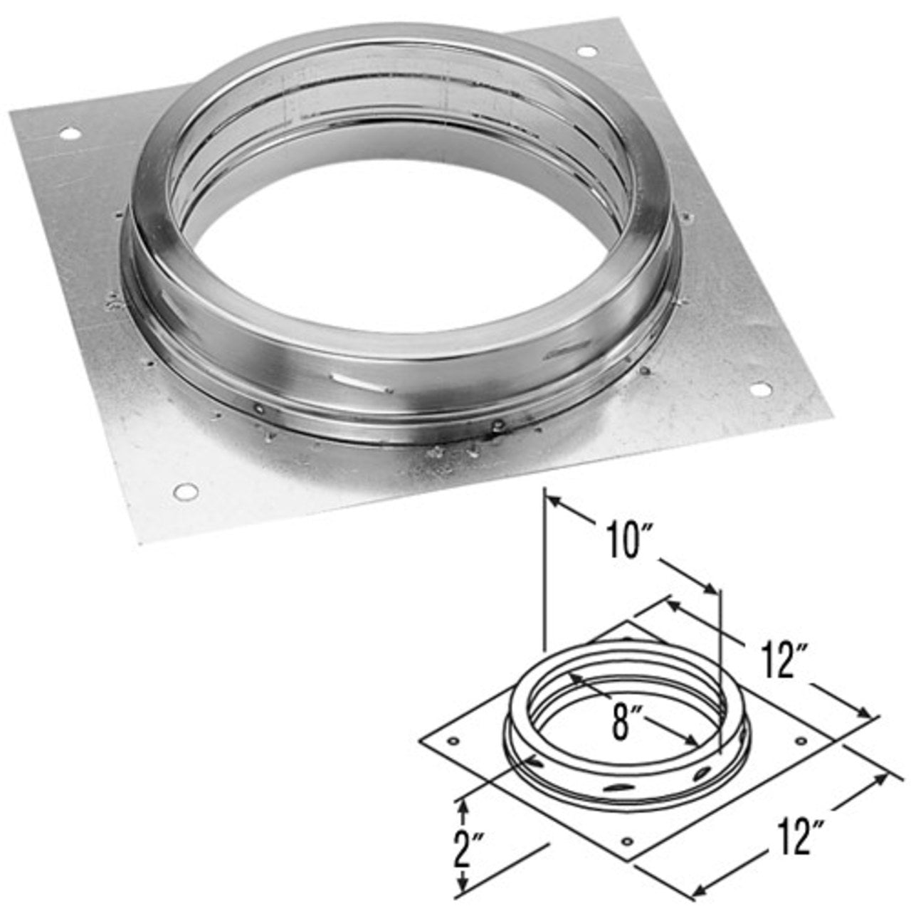8" DuraTech Anchor Plate - 8DT-AP