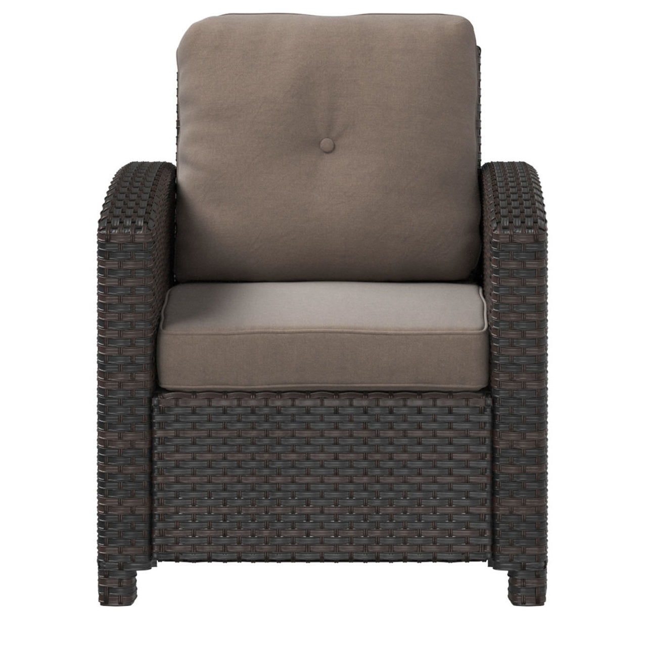 Fire Sense Miles Club Chair in Mocha Wicker - 63361
