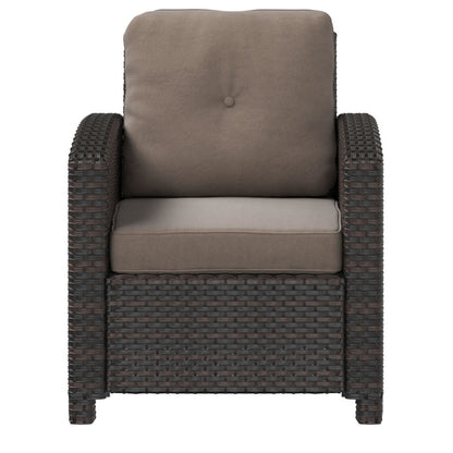 Fire Sense Miles Club Chair in Mocha Wicker - 63361