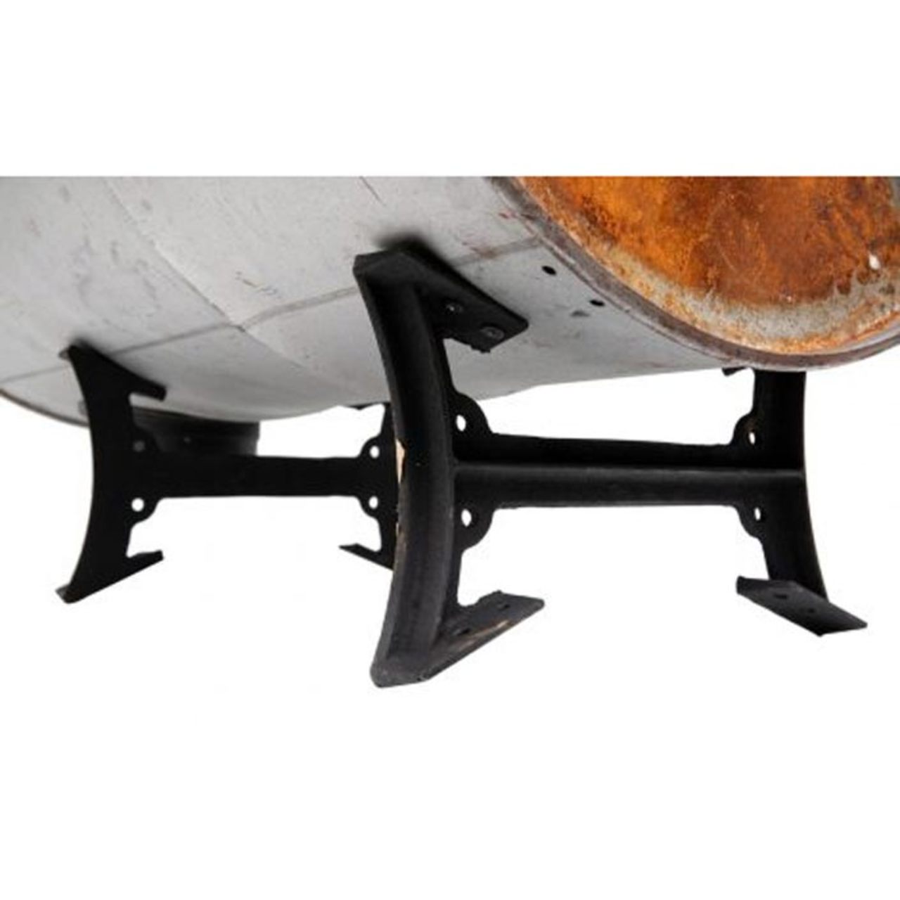 Wood Burning Barrel Camp Stove Kit - Black