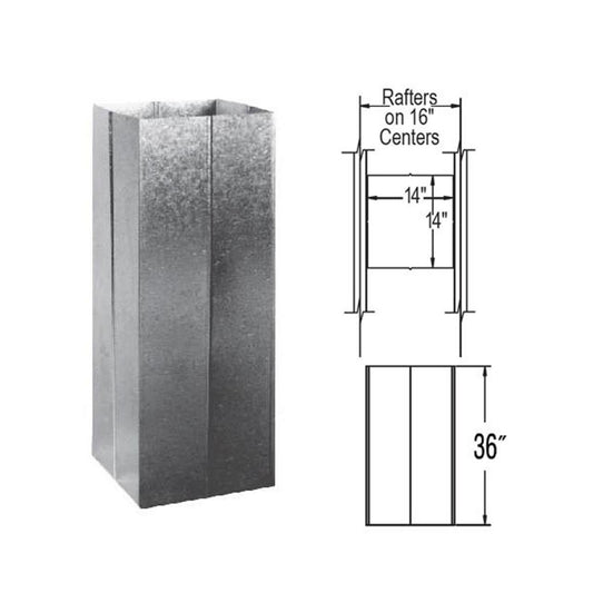 6" - 8" DuraPlus 3' Close Clearance Shield - 6DP-CCS36