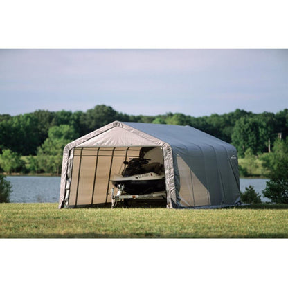 ShelterCoat 12 x  20  Garage With Peak Roof - Gray