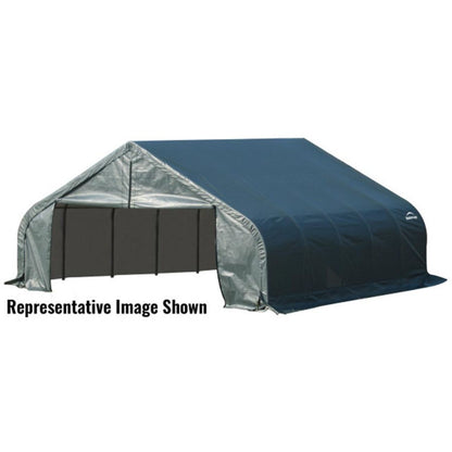 ShelterCoat 18' x 28' Garage With 11.5' Peak Roof - Green