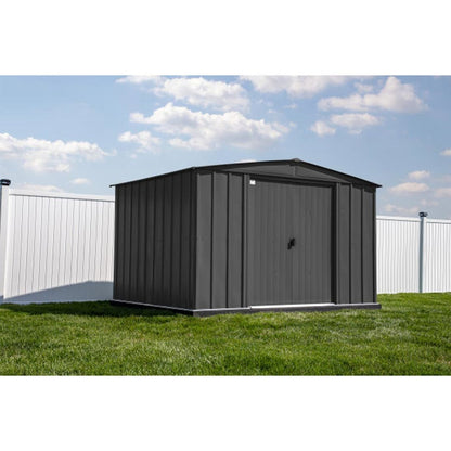 Arrow Classic Steel Storage Shed  10 x 8 Charcoal