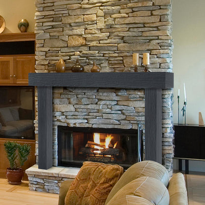 48" Zachary Non-Combustible Fireplace Surround by Pearl Mantels - Pepper Finish