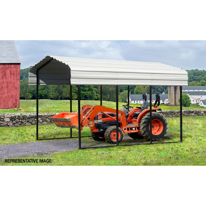 Arrow 10 x 20 x 9 Carport - Eggshell
