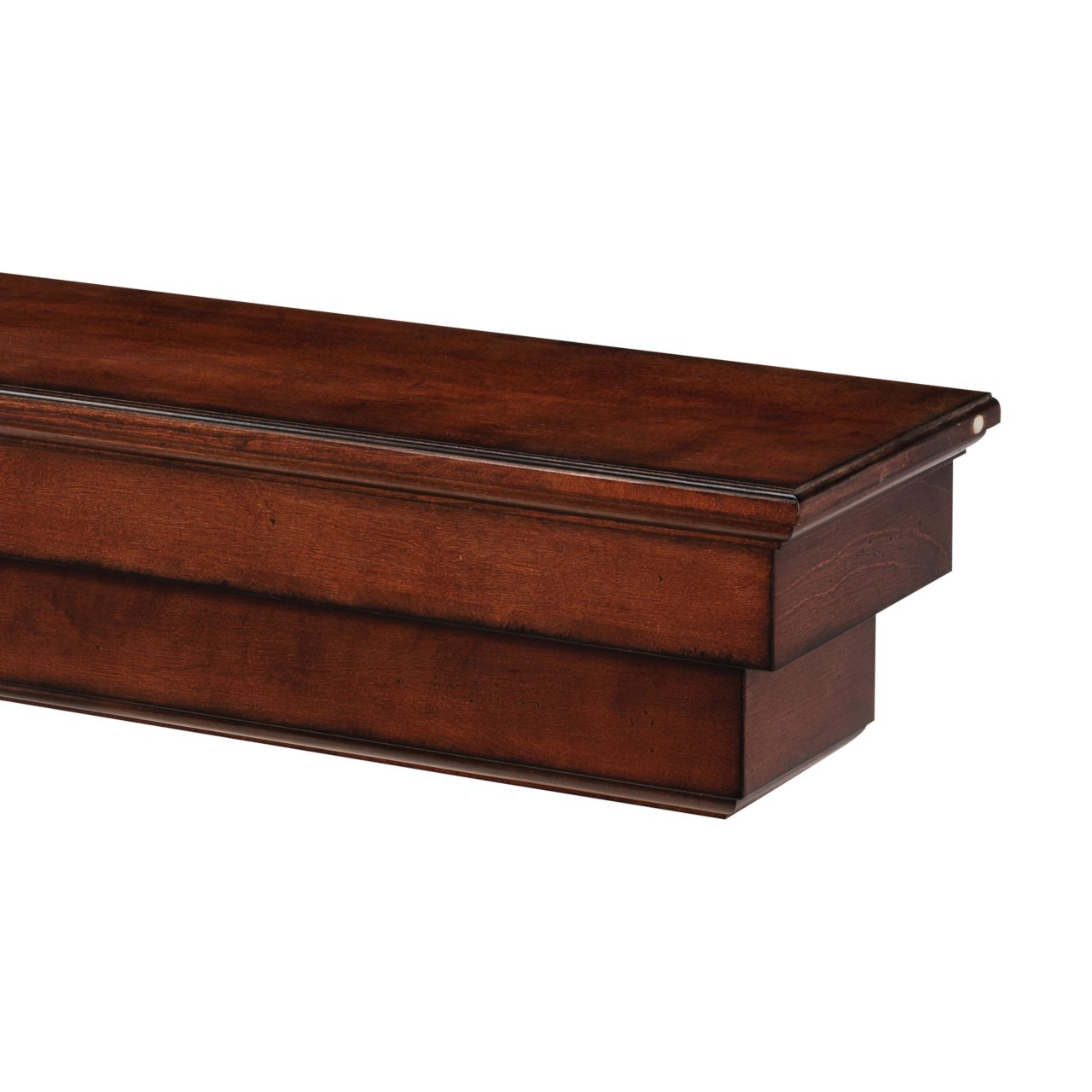 72" Auburn Distressed Cherry Finished Fireplace Shelf by Pearl Mantels