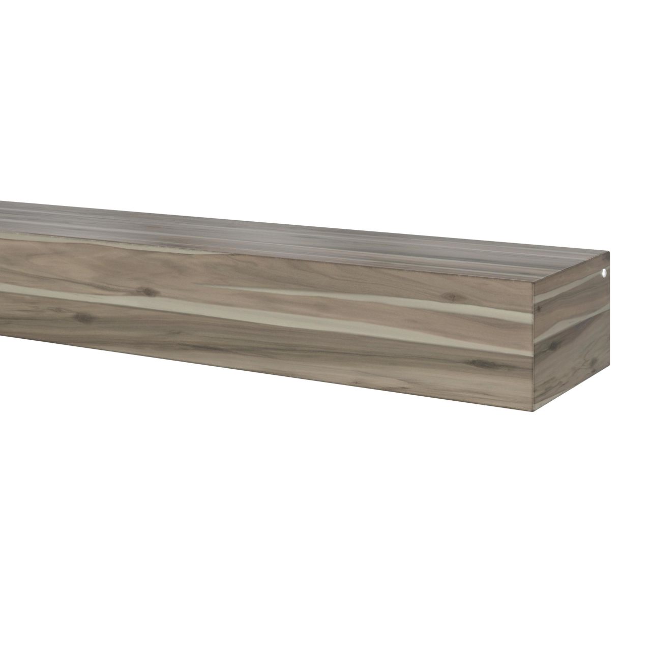 72" Acacia Fireplace Shelf by Pearl Mantels - Weathered Gray Finish