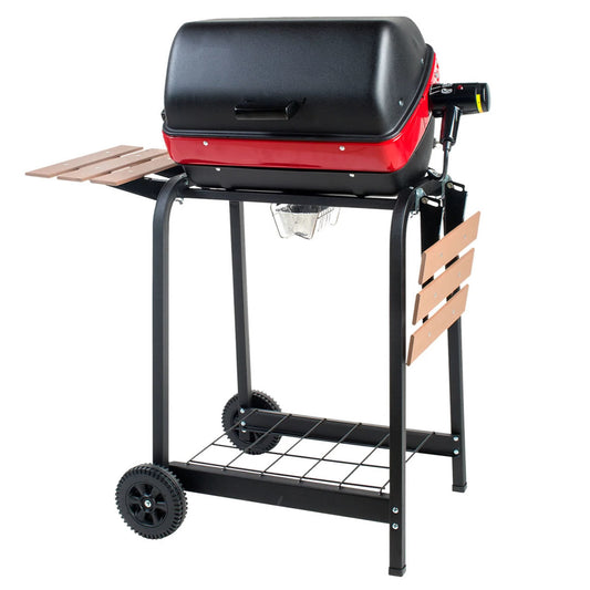 Americana 3-Zone Cart Electric Grill with Side Tables - 9325U8.181