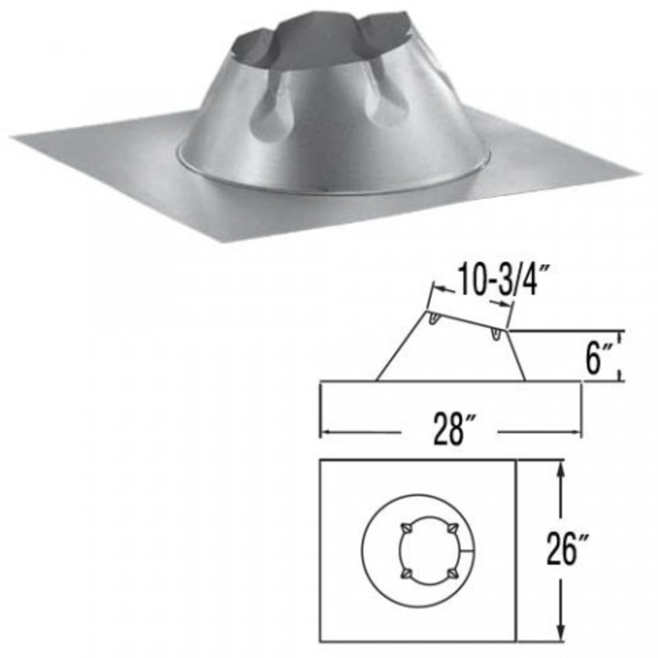 6'' DuraPlus Cathedral Ceiling Support Kit - DP620-KIT