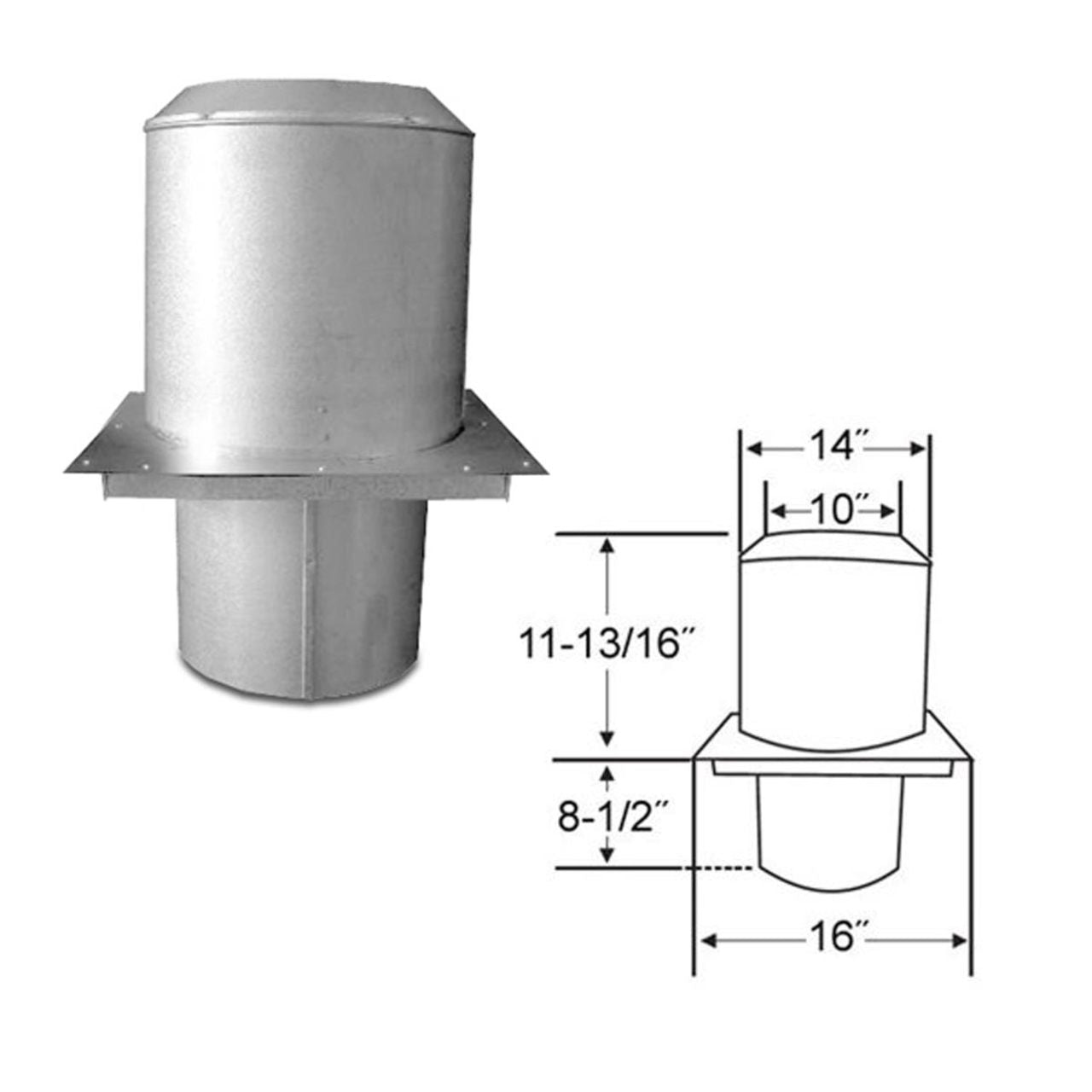 8" Selkirk Attic Insulation Shield - 208490