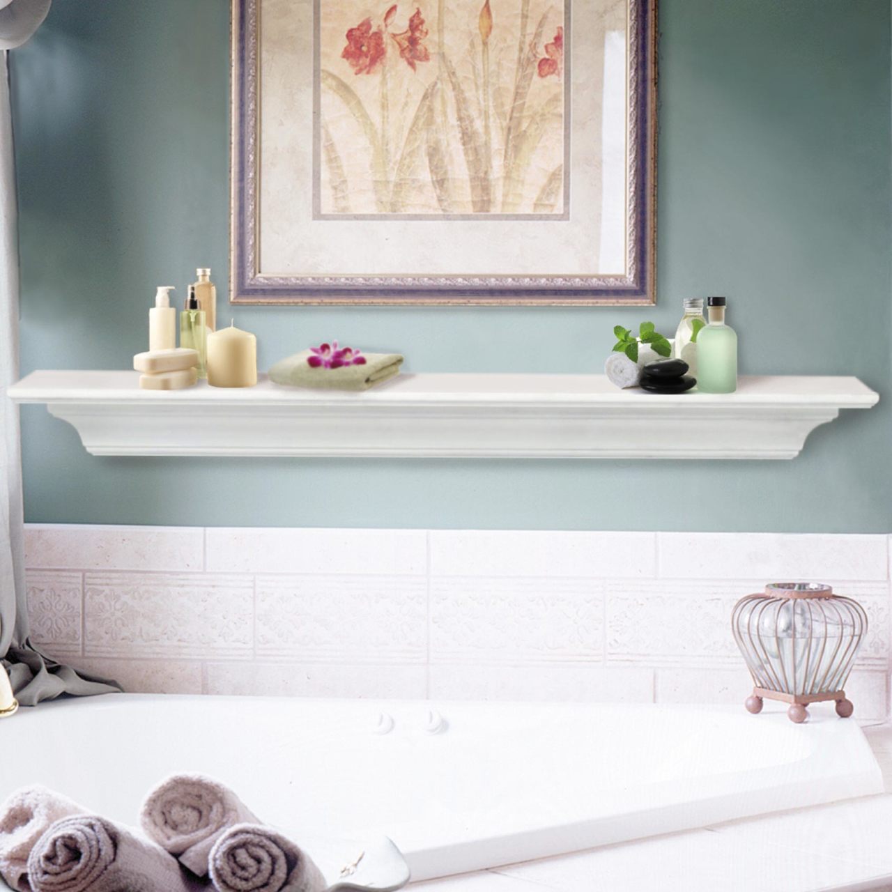 72" Crestwood Contractors Fireplace Shelf by Pearl Mantels