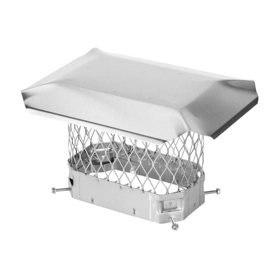 5" x 9" Stainless Steel Single Flue Chimney Cap