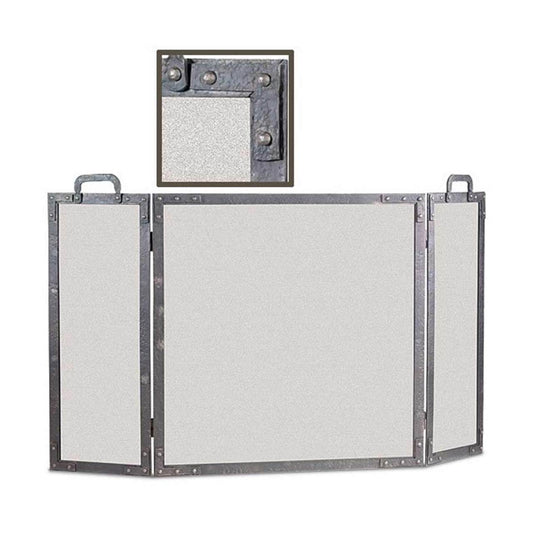 Pilgrim Old World Folding Fireplace Screen - Forged Iron