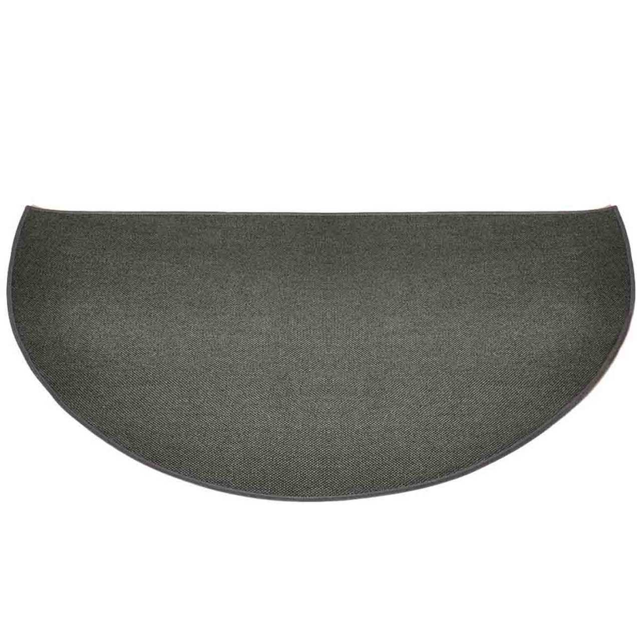5' Half Round Charcoal Guardian Fireplace Rug