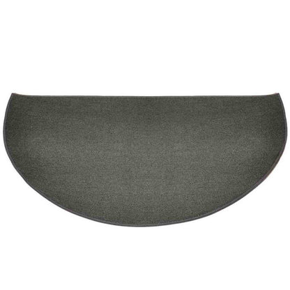 5' Half Round Charcoal Guardian Fireplace Rug