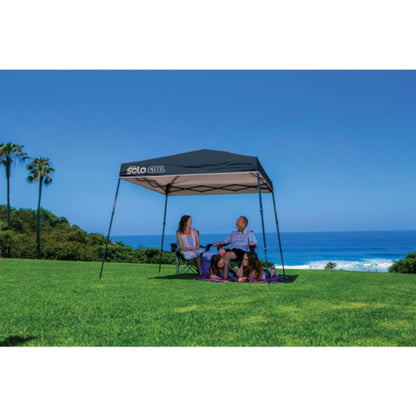 Solo Steel 50 9' x 9' Slant Leg Canopy - Midnight Blue