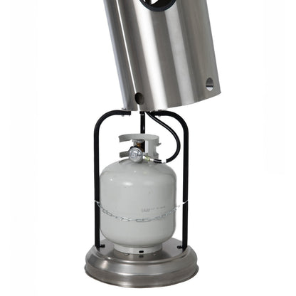 Fire Sense Stainless Steel Patio Heater with LED Table - 65046