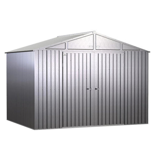 Arrow Elite 10' x 8' Steel Storage Shed - Silver