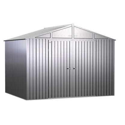 Arrow Elite 10 x 8 Steel Storage Shed - Silver