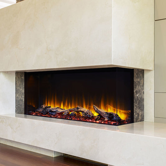 SimpliFire 43" Scion Trinity 3-Side Linear Electric Fireplace - SF-SCT43-BK
