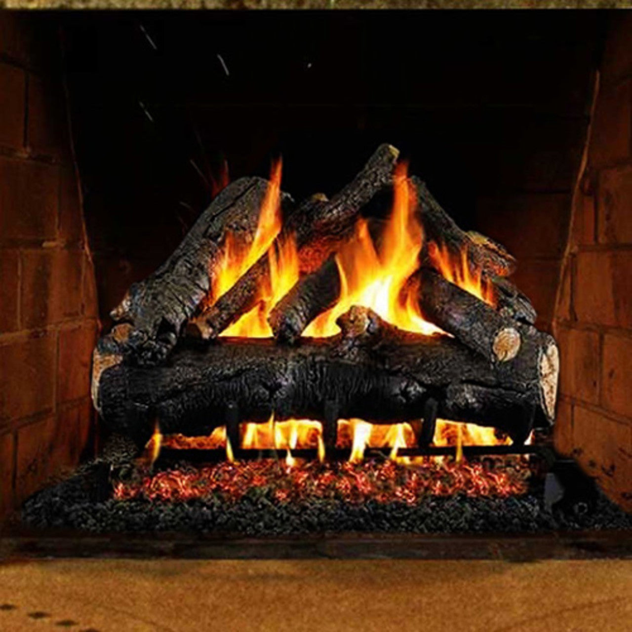 18''-30'' Peterson Real Fyre American Oak Vented Propane Gas Log
