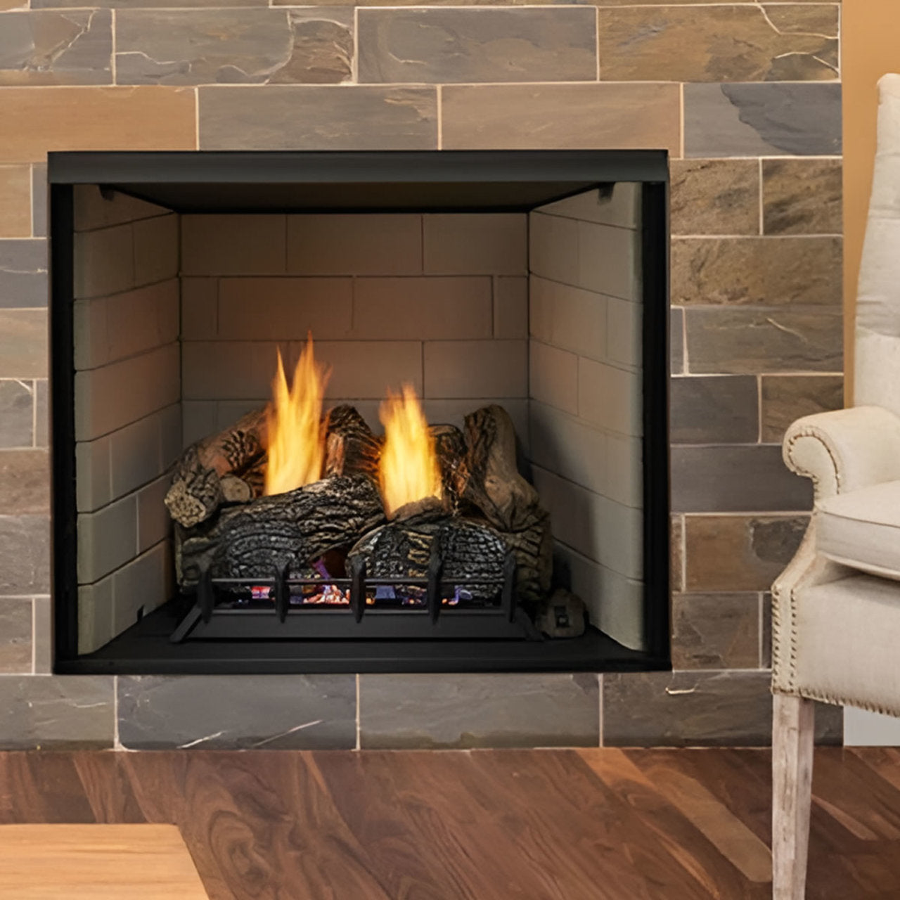 Monessen 42" Exacta Firebox, Stacked Concrete interior panels - BUF42-T