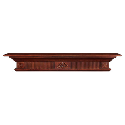 72" Devonshire Fireplace Shelf by Pearl Mantels - Cherry Distressed Finish