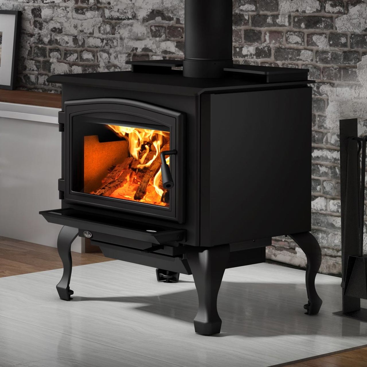 Osburn 2000 Metallic Black EPA Wood Stove with Blower - OB02015