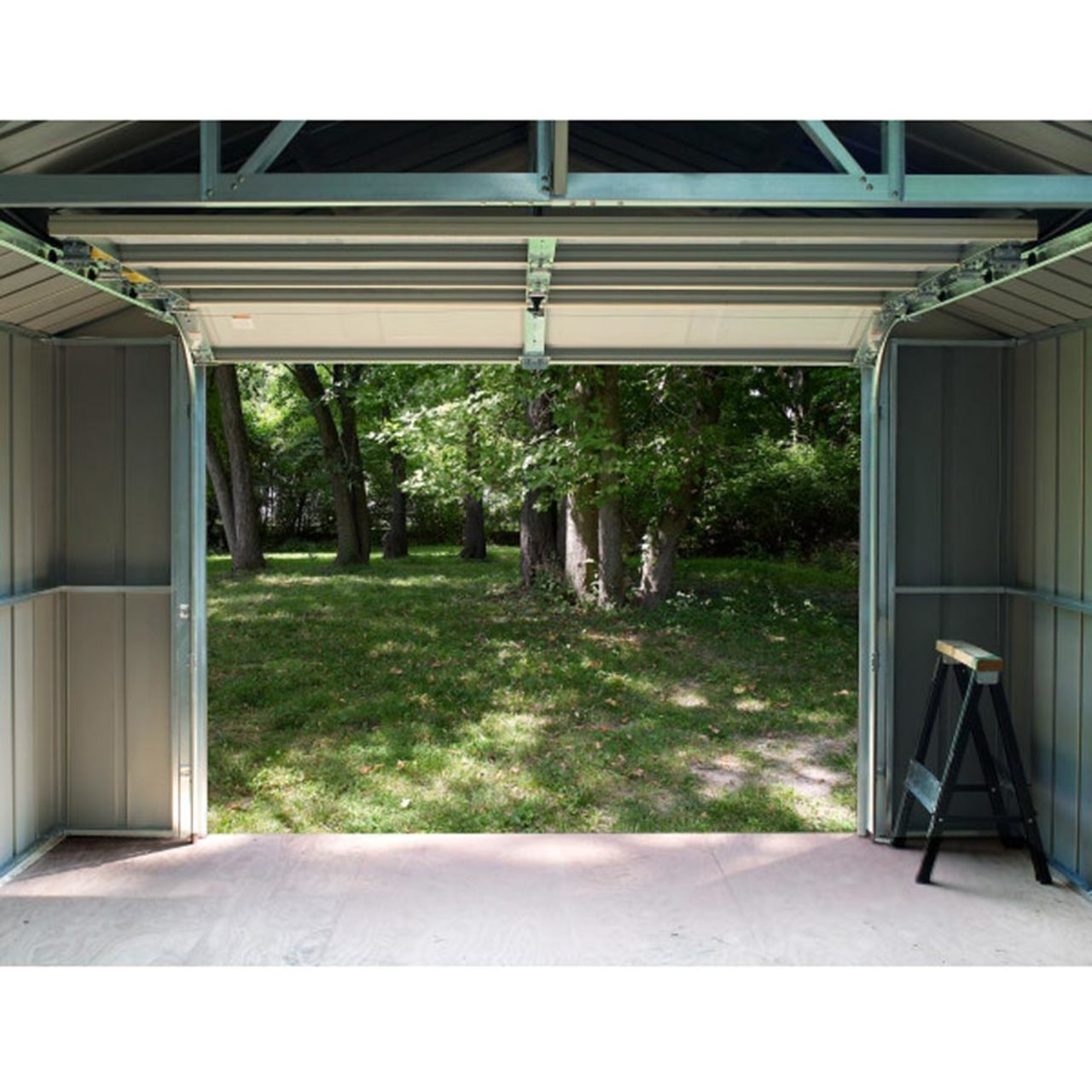 Arrow Murryhill 14' x 21' Steel Storage Garage/Building - Gray