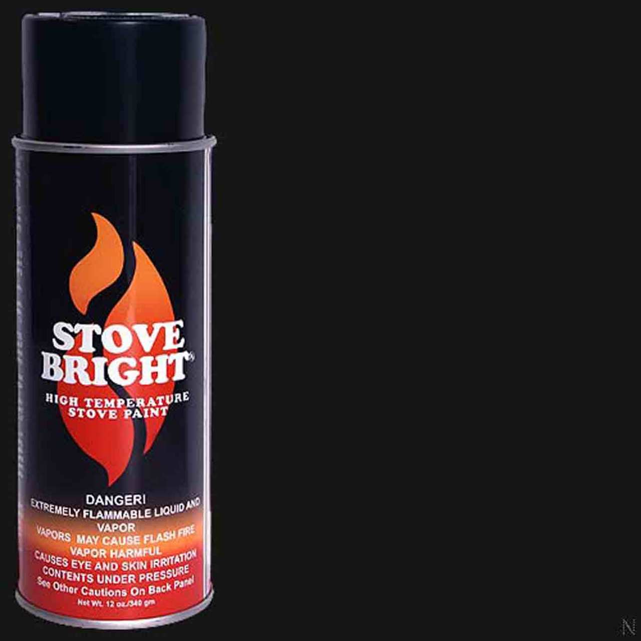 Stove Bright High Temp Paint - Satin Black Paint - 8116