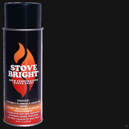 Stove Bright High Temp Paint - Satin Black Paint - 8116