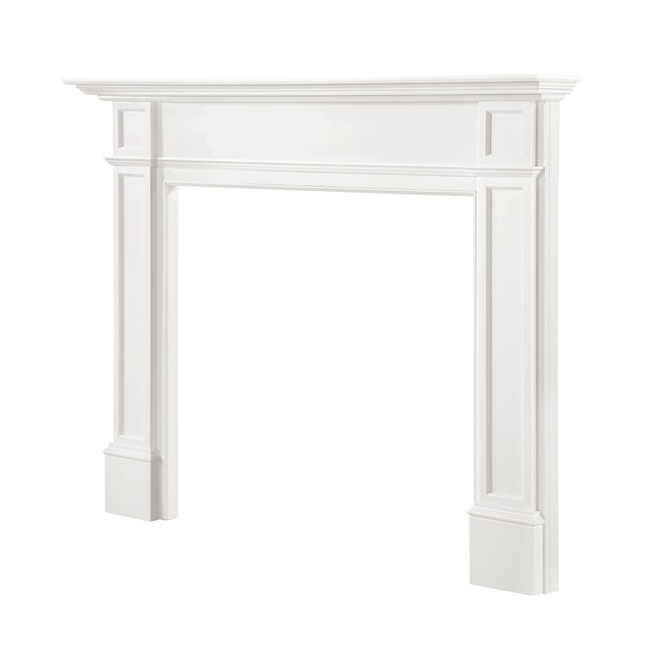 48" Marshall MDF Fireplace Mantel by Pearl Mantels - White Paint Finish