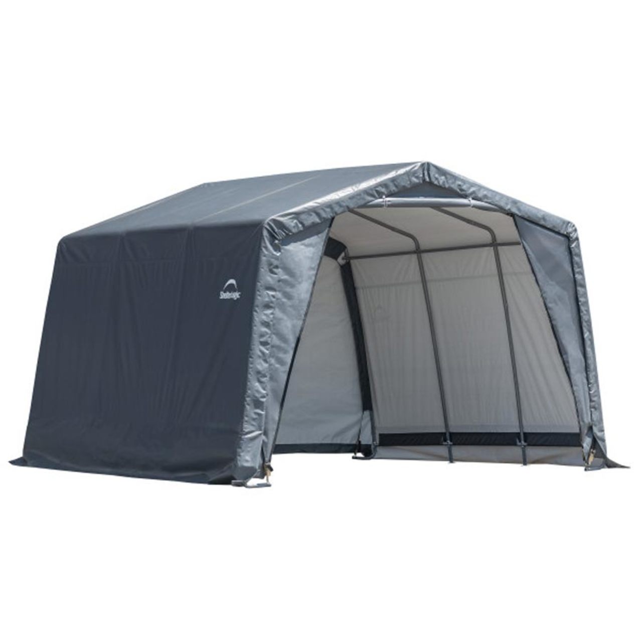 Extra- Tall 12' x 12' x 9.5' Shed-in-a-Box - Gray