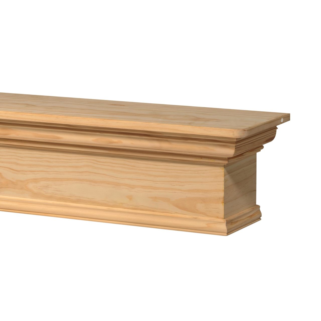60" Savannah Fireplace Shelf by Pearl Mantels - Unfinished