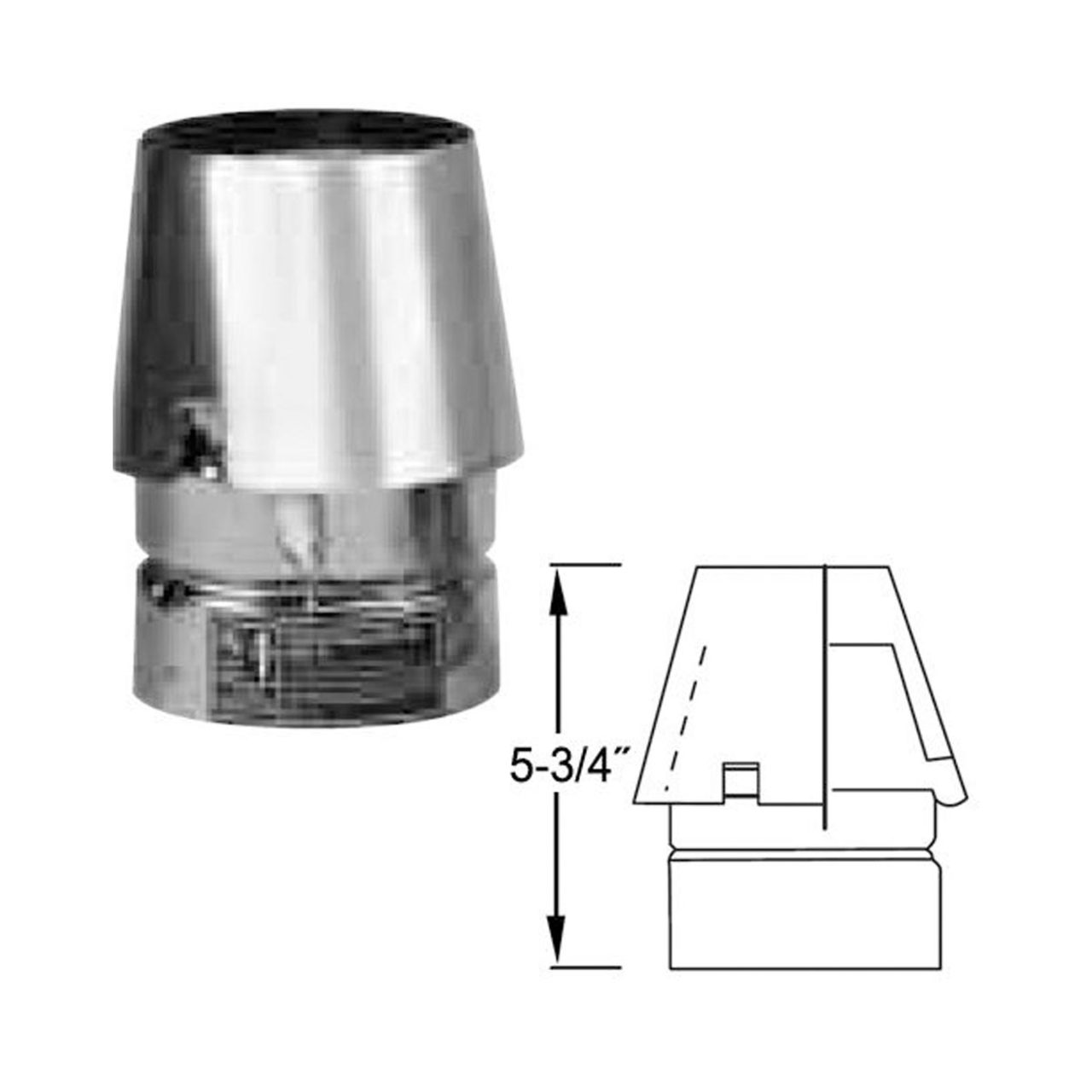 4" Selkirk VP Pellet Vent Pipe Exit Cap - 4VP-EC