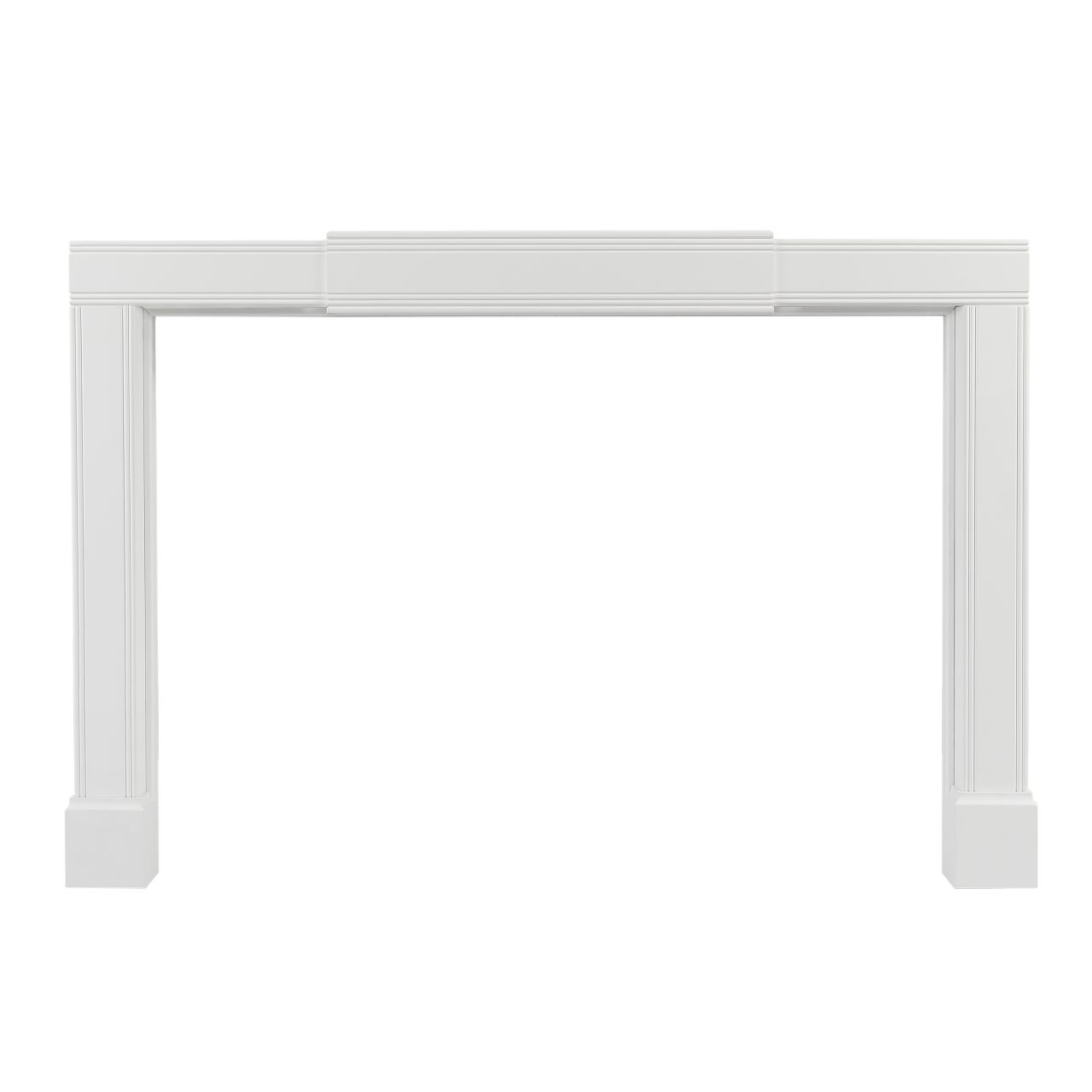 Adjustable Emory Surround by Pearl Mantels - White