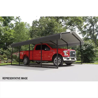 Arrow Carport 10 x 24 x 7 Ft. - Charcoal