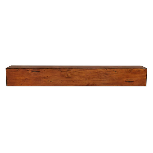 60" Lexington Fireplace Shelf by Pearl Mantels - Medium Rustic Finish