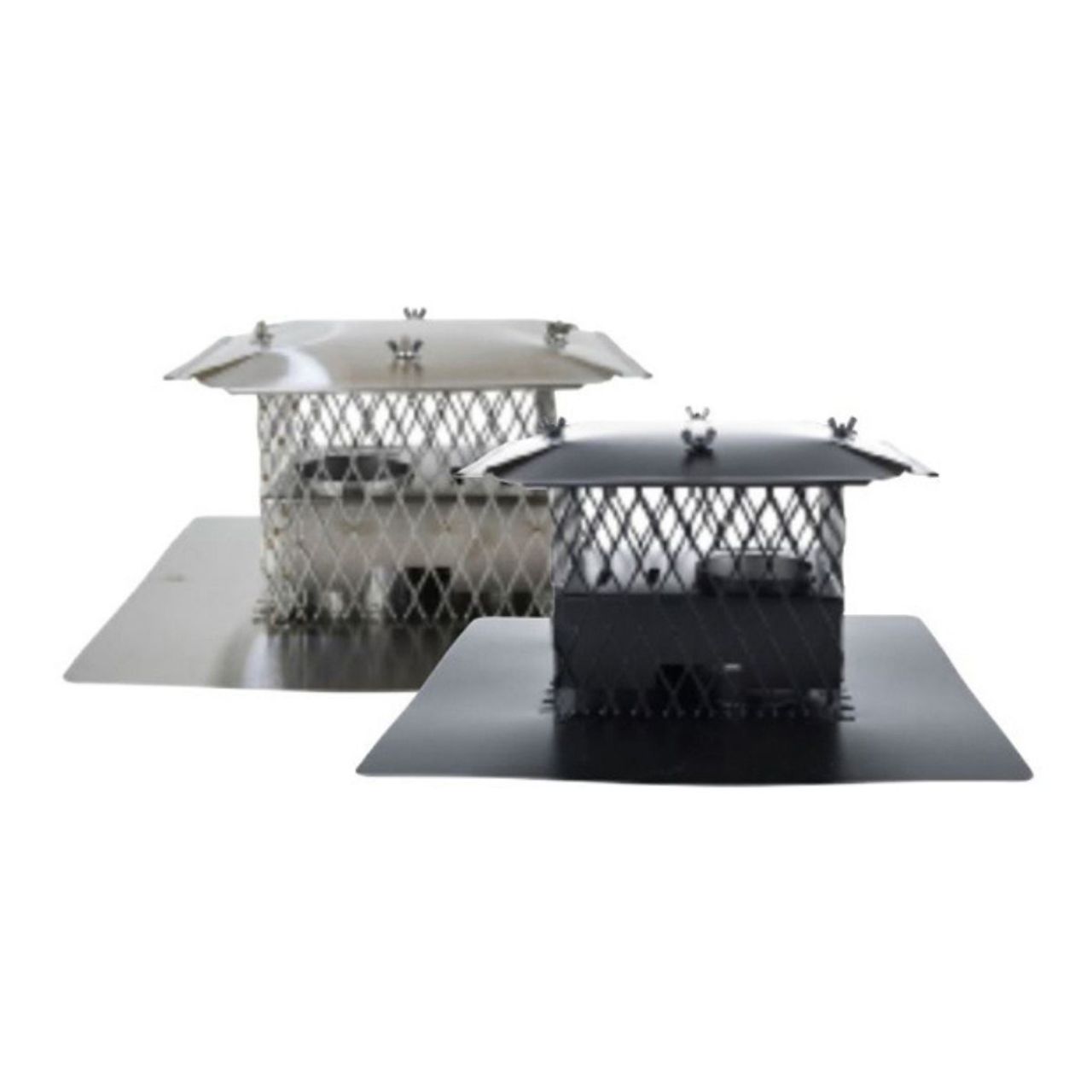 Ventis Galvanized Crown Mount Co-Linear 18" X 18" with 4" Exhaust and 3" Air Intake - VDV-CC43