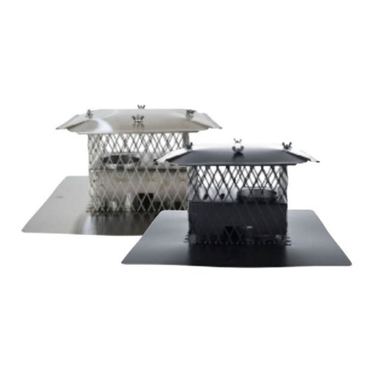 Ventis Galvanized Crown Mount Co-Linear 18" X 18" with 4" Exhaust and 3" Air Intake - VDV-CC43